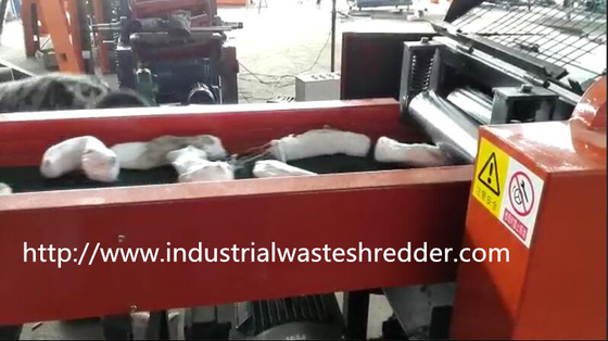 Old Clothes Waste Textile Shredder Machine , Scrap Fiber Textile Waste Cutting Machine