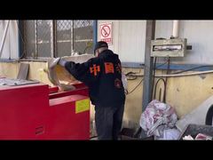 Pemotong serat Model 800F, saringan jaring 10mm, untuk mencacah aluminium foil dan wol kaca.