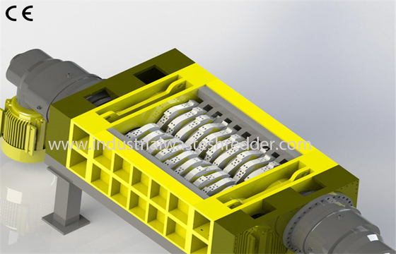 Harga yang bagus Double Shaft Aluminium Shredder Equipment Kebisingan Rendah Ukuran Output Kustom on line