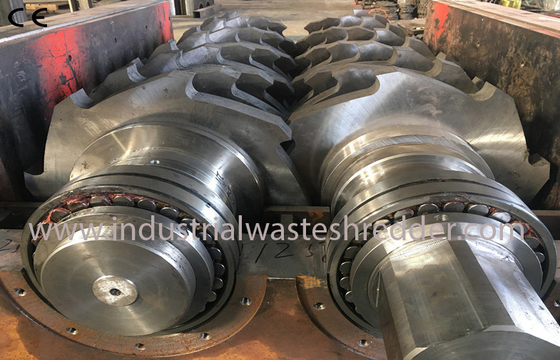 Harga yang bagus Mesin Scrap Limbah Logam Shredder Pisau Baja Poros Ganda Untuk Serutan Logam on line