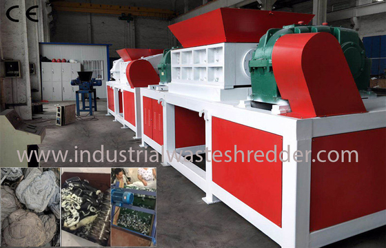 Harga yang bagus Penghancur Sampah Plastik Industri Shredder Poros Ganda Konsumsi Energi Rendah on line