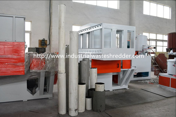 Harga yang bagus Mesin Penghancur Shaft Tunggal Untuk Scrap Pipa Plastik Termasuk PE / PP / PPR / ABS / PVC on line