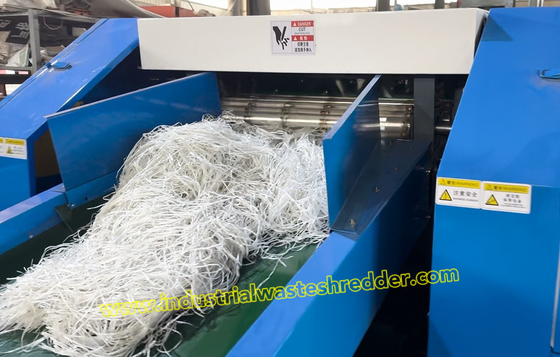 Harga yang bagus PP Plastic Monofilament Shredder, Efisiensi Tinggi Waste Yarns Pre-Shredder, Menghemat Daya, Shredder untuk PP Raffia, PP Ropes Shredding Machine With Input & Out Conveyor, Wear-Resistant Blade on line