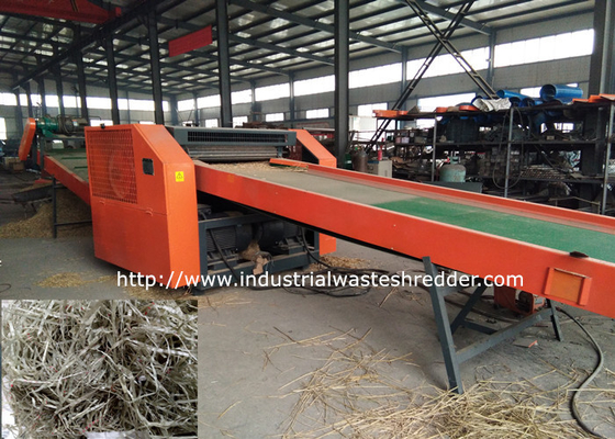 Harga yang bagus Mesin Pemotong Kain Durable Dengan Penghapusan Debu 2400F, Shredder Limbah Industri on line