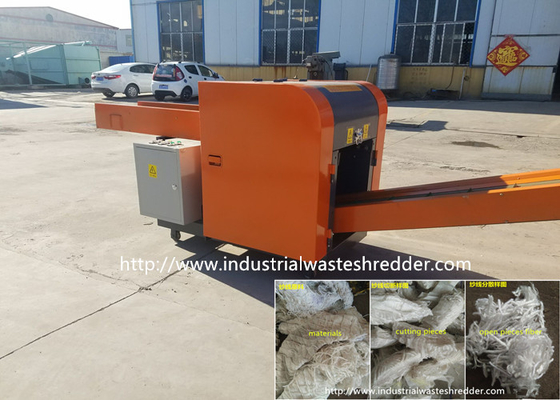 Harga yang bagus Limbah Benang Rag Cutting Machine Spander Fiber Benang Nylon Polyester Benang Shredder on line