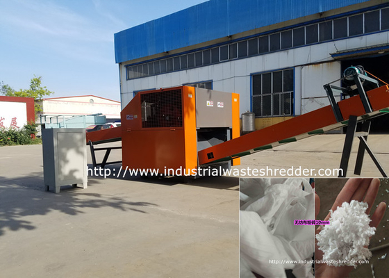 Harga yang bagus Mesin Pemotong Kain Kapas Kain Kain Non Woven Tekstil Shredder 10mm on line
