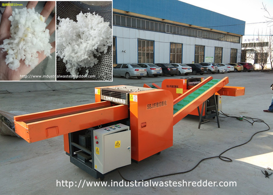 Harga yang bagus Mesin Shredder Limbah Spons Elastis Kepadatan Tinggi PU Spons Pemotong Memori Spons on line