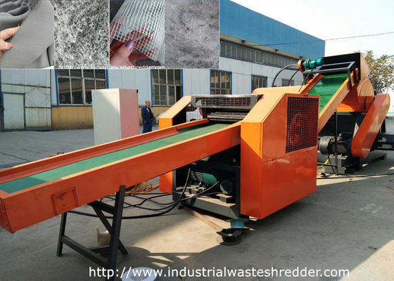 Harga yang bagus Grid Mesh Cloth Rag Cutting Machine Non Woven Tekstil Shredder Efisiensi Tinggi on line