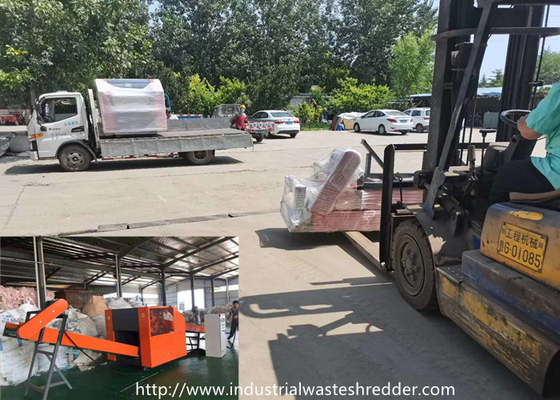 Harga yang bagus Mesin Rotary Shredding Plastik 66KW on line