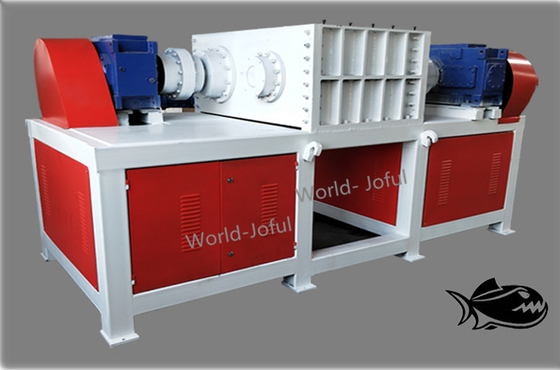 Harga yang bagus Drum Besi Empat Shaft Shredder Torsi Tinggi Rotary Blades Dengan Sistem Listrik on line