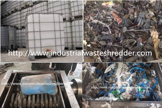 Harga yang bagus IBC Drum Logam Shredder Mesin, Shredder Scrap Logam Shredder Torsi Tinggi on line