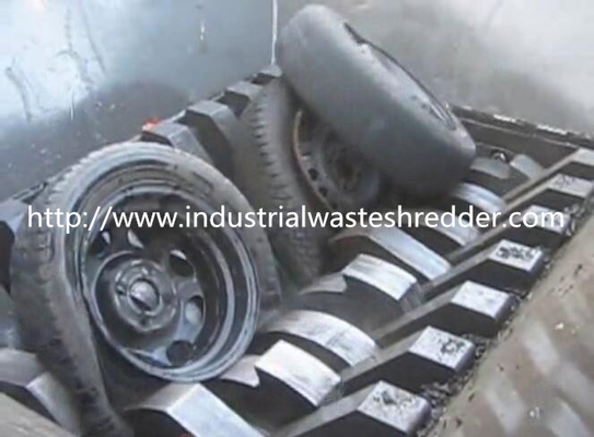 Harga yang bagus Mesin Penghancur Ban Limbah Shaft Ganda, Mesin Shredding Ban Truk Industri on line