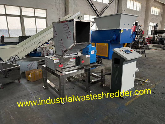 Industri Baja Rinsless Coca Cola Botol Plastik Shredder, OEM Disesuaikan Baja Rinsless Shredder Pabrik