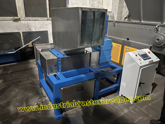 Multifunctional Small Dual Shaft Shredding Machine Untuk Botol Obat Botol Susu Mesin Crusher Dengan Tutup Baja Rostless Sebagai Perlindungan