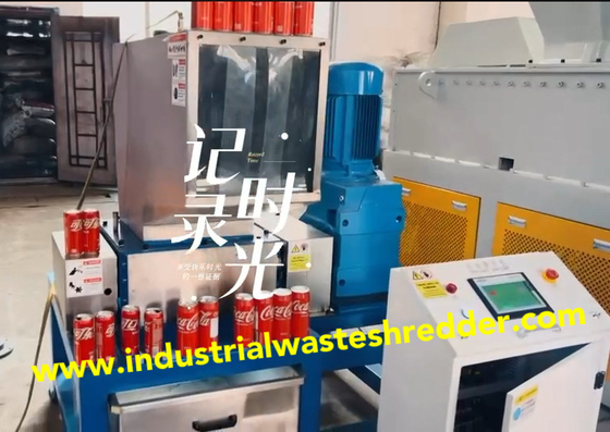 304 stainless steel twin shaft shredder untuk botol berongga, multifunctional aluminium kaleng mesin shredder dengan dipersonalisasi stainless steel sheet metal parts