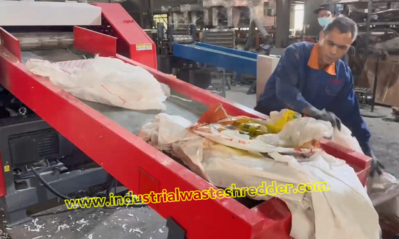 PP Woven Bags Bags Shredder Polypropylene Bags Grinder Kapasitas Besar Penghematan Listrik