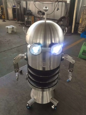 Harga yang bagus 304 Custom Stainless Steel Fabrication Pizza Planet Robot Custom Made Untuk Mengangkut Pizza Dari Dapur ke Meja Tamu. on line