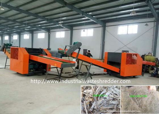 Harga yang bagus Mesin Pemotong Kain Rami Serat Rami Karung Benang Penghancur Daur Ulang Mentah Dengan Pembuka on line