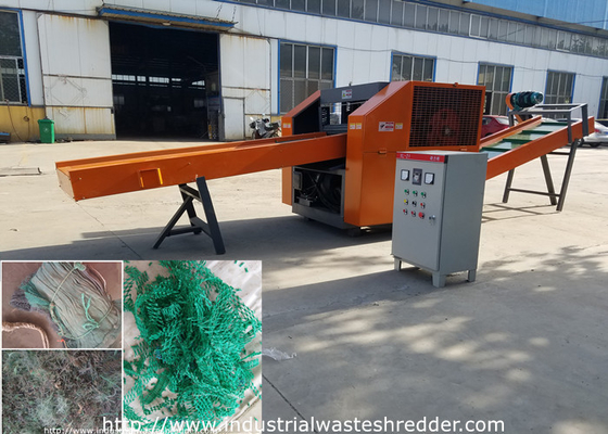 Harga yang bagus Jaring Pancing PA6 / PA66 Nylon Cutter Shredder Limbah Dengan Rautan on line