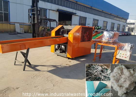 Harga yang bagus Mineral Wool Industri Limbah Shredder Batu / Glass Wool Felt Cutting Crusher on line